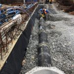 Entegre contalı beton boru döşeme arvent altyapı inşaat